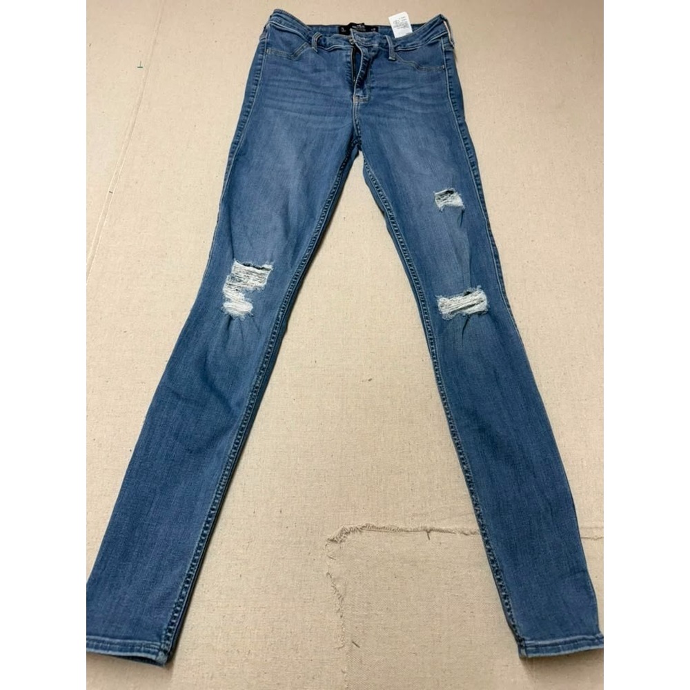 Hollister Women’s High-Rise Jegging Jeans W28 L30 Distressed Stretch [A68]
